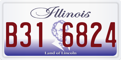 IL license plate B316824