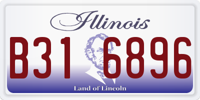 IL license plate B316896