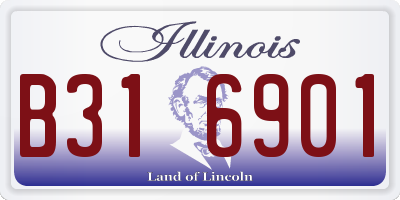 IL license plate B316901