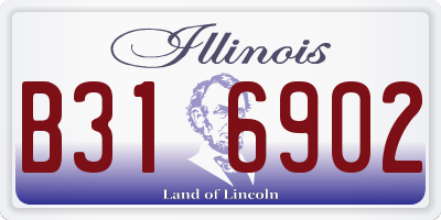 IL license plate B316902