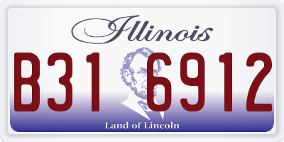 IL license plate B316912