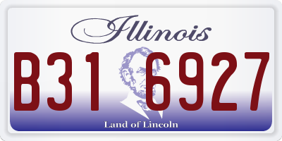 IL license plate B316927