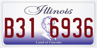 IL license plate B316936