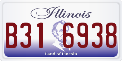 IL license plate B316938