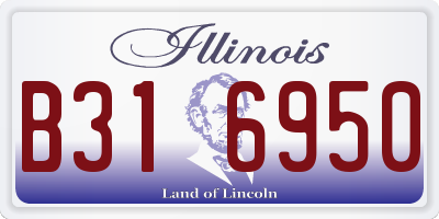IL license plate B316950