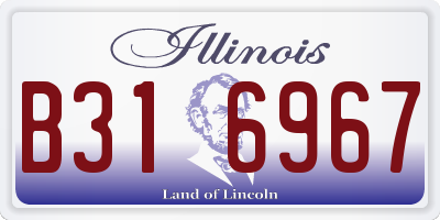 IL license plate B316967