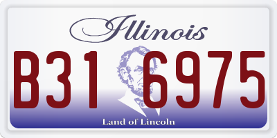 IL license plate B316975