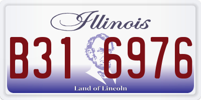 IL license plate B316976