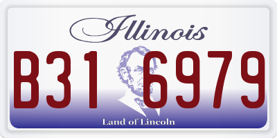 IL license plate B316979