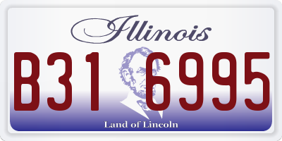 IL license plate B316995
