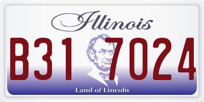 IL license plate B317024