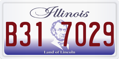 IL license plate B317029
