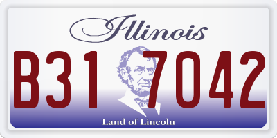 IL license plate B317042
