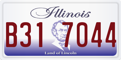 IL license plate B317044