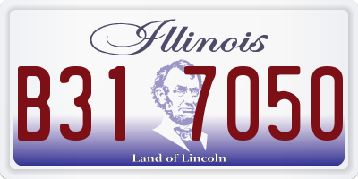 IL license plate B317050
