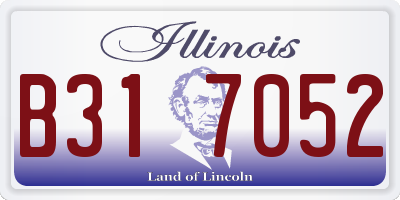 IL license plate B317052