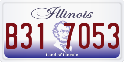 IL license plate B317053