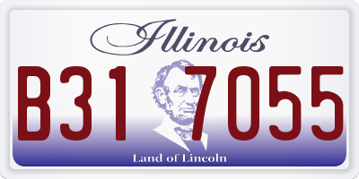 IL license plate B317055