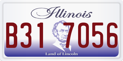 IL license plate B317056