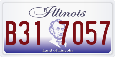 IL license plate B317057