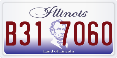 IL license plate B317060