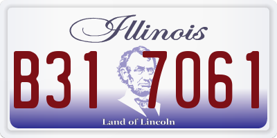 IL license plate B317061