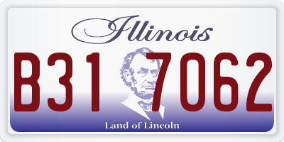 IL license plate B317062