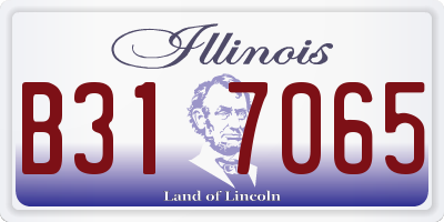 IL license plate B317065