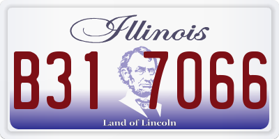 IL license plate B317066