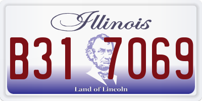IL license plate B317069
