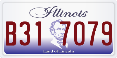 IL license plate B317079