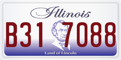 IL license plate B317088