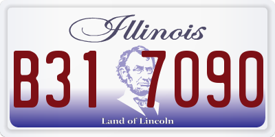 IL license plate B317090