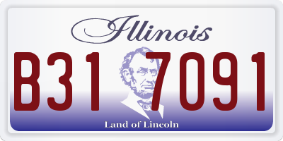 IL license plate B317091