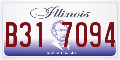 IL license plate B317094