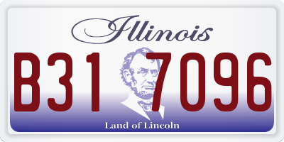 IL license plate B317096