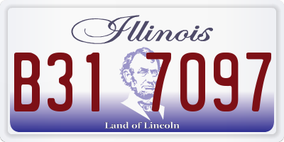 IL license plate B317097