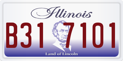 IL license plate B317101