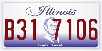 IL license plate B317106