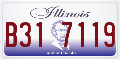 IL license plate B317119