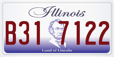 IL license plate B317122
