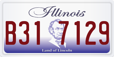 IL license plate B317129