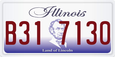 IL license plate B317130