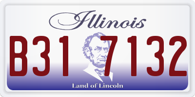 IL license plate B317132