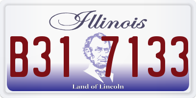 IL license plate B317133