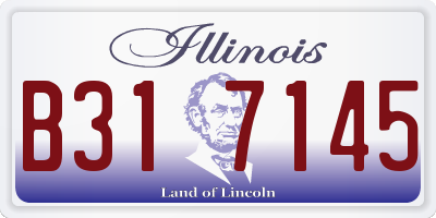 IL license plate B317145