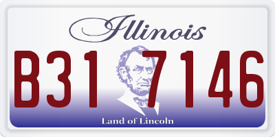 IL license plate B317146