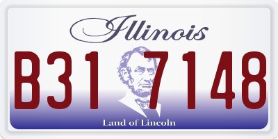 IL license plate B317148
