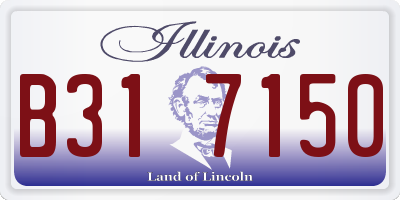 IL license plate B317150