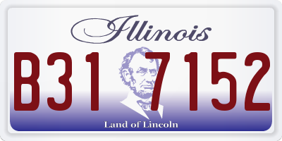 IL license plate B317152